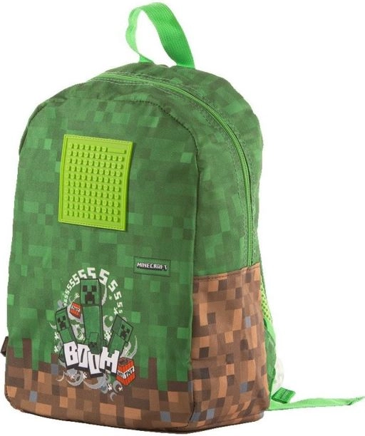 Nahrbtnik Pixie Crew Minecraft silikonski 30x35 cm s pikselnimi kockami, zelen, v vrečki