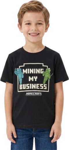 Children’s Minecraft Creeper T-shirt, green