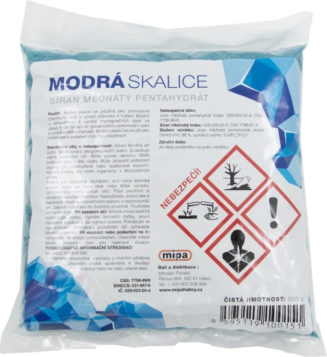 Modra galica 500 g (bakrov(II) sulfat pentahidrat) za bazene in les