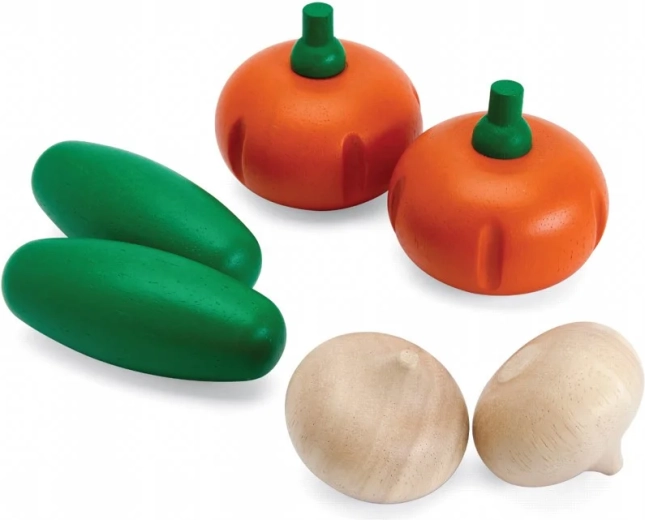 PlanToys leseni set sveže zelenjave E
