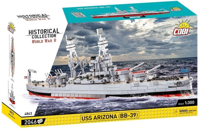 Konstruktor COBI USS Arizona BB-39 – bojna ladja 1:300 (2046 kosov)