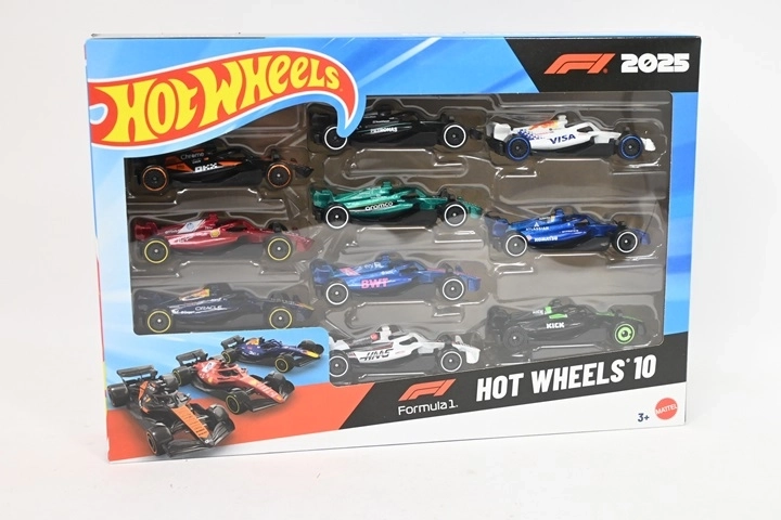 Hot Wheels komplet avtomobilčkov Formule 1 Race Team (10 kosov)