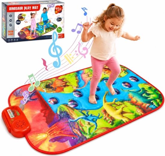 Woopie velika interaktivna glasbena podloga piano XL z dinozavri