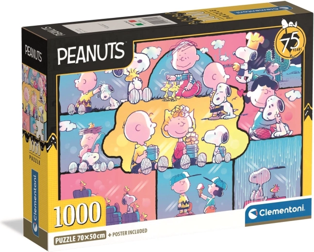 Sestavljanka CLEMENTONI Peanuts: Snoopy in prijatelji, 1000 kosov