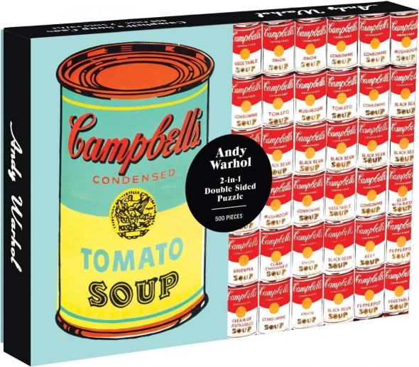 GALISON Dvostranska sestavljanka Andy Warhol Campbell's Soup Cans 500 kosov