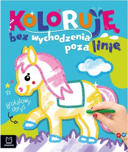 Pobarvanke s bleščečimi obrisi – s konjem