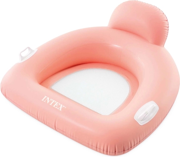 Intex Pillow Float Lounges rožnato napihljivo vodno ležišče z vzglavnikom