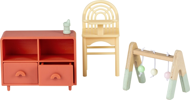 Lundby komplet pohištva za otroško sobo v hišici za punčke