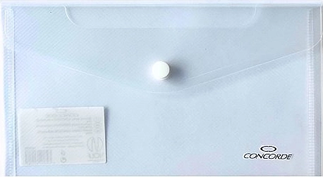 Mape za dokumente z gumbkom DL prozorne CONCORDE