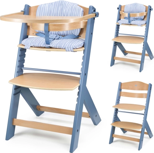 Jedilni stolček Kinderkraft Enock Nordic Breeze z blazino