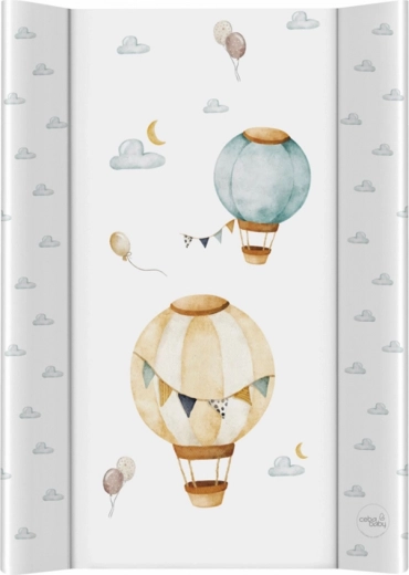 Ceba Baby previjalna podloga s trdno ploščo Basic Balloons 50 × 70 cm
