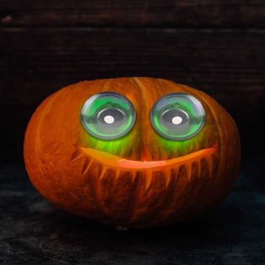 Halloweenske strašljive oči z zelenimi LED-lučkami