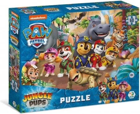 Sestavljanka Paw Patrol – džungla, 60 kosov