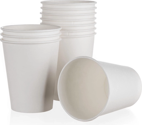Papirnati kozarci 200 ml beli 12 kos