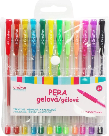 CreaFun gelna peresa – komplet 12 barv