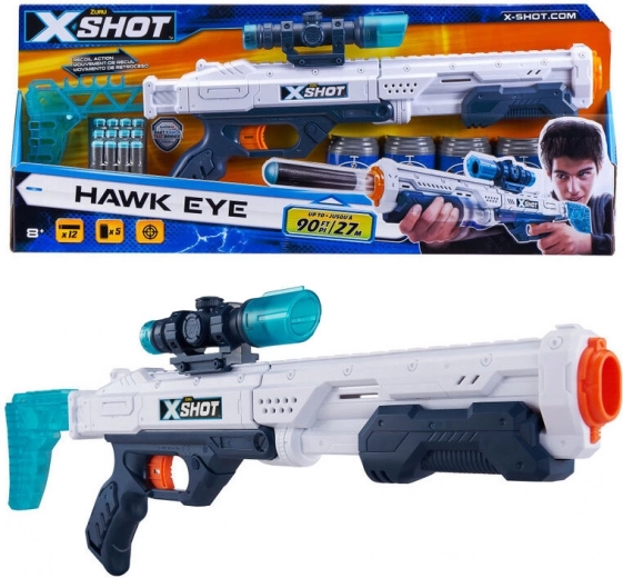 ZURU X-SHOT EXCEL Hawk Eye z merkom in 16 naboji