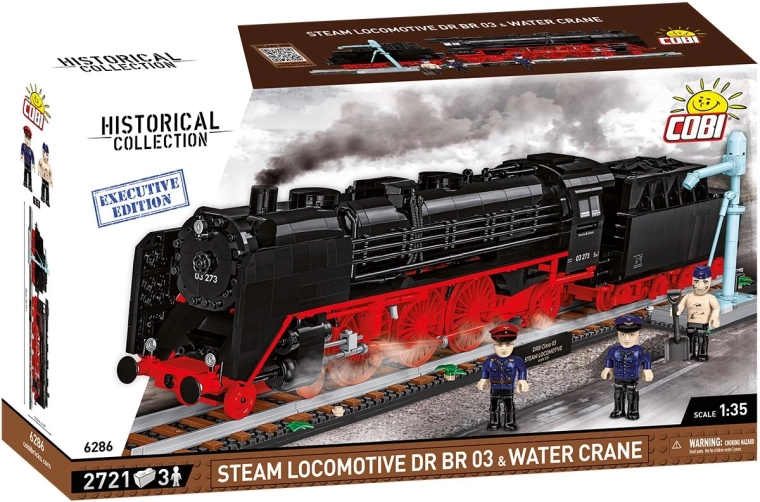 Cobi parna lokomotiva DR BR 03 z vodnim žerjavom Executive Edition 1:35