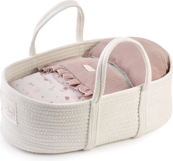 Antonio Juan cotton Moses basket Savanna with bedding for dolls up to 42 cm