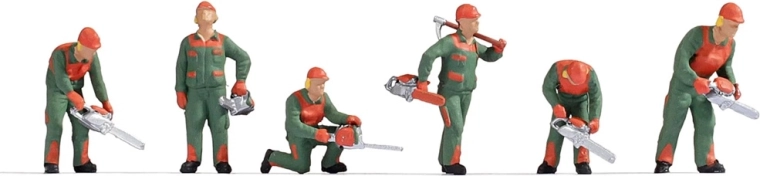 Noch set figur gozdni delavci H0