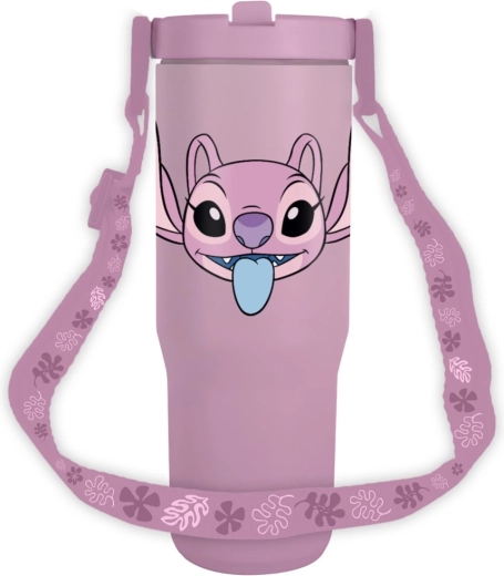 Potovalni lonček s trakom Lilo in Stitch Angel
