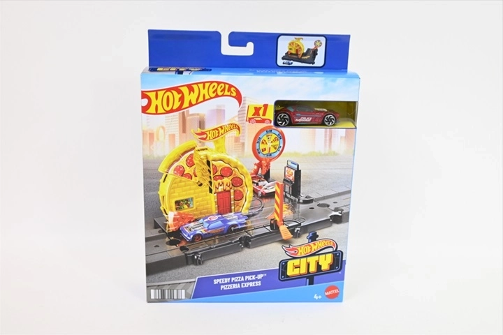 Hot Wheels City odhodna pizzerija – igralni set z avtomobilčkom