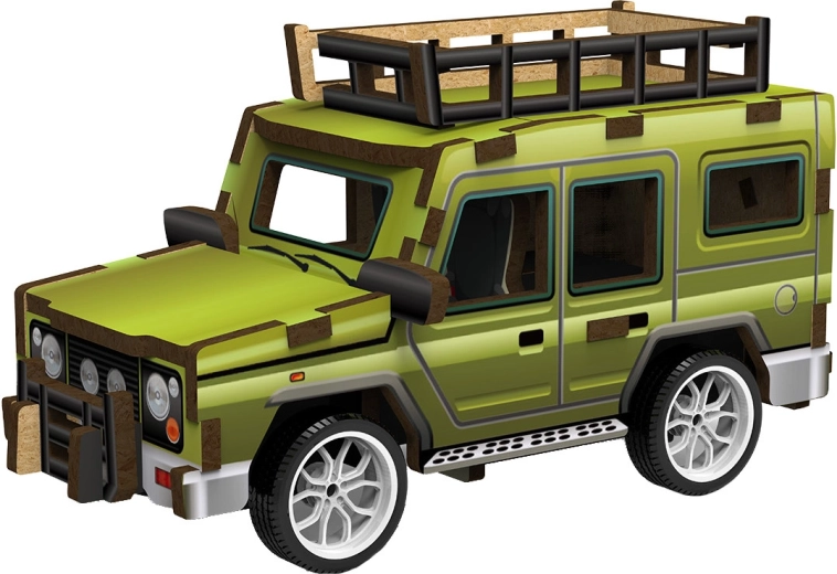 2Kids Toys 3D lesena sestavljanka terenskega avtomobila