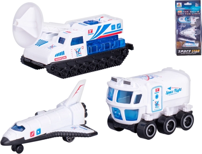 Kovinska vesoljska vozila na prosto vožnjo – komplet 3 kos