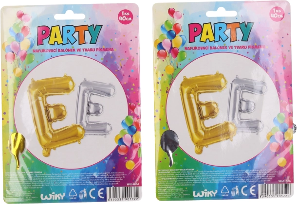 Napihljiv balon v obliki črke E
