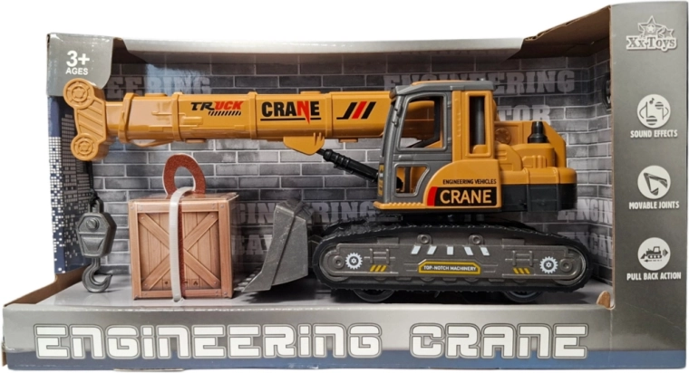 Gradbeni gosenicni žerjav s kesonom – vleci in spusti (pull-back)