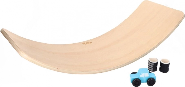 Uravnoteževalna deska z avtomobilčkom in nalepljeno cesto