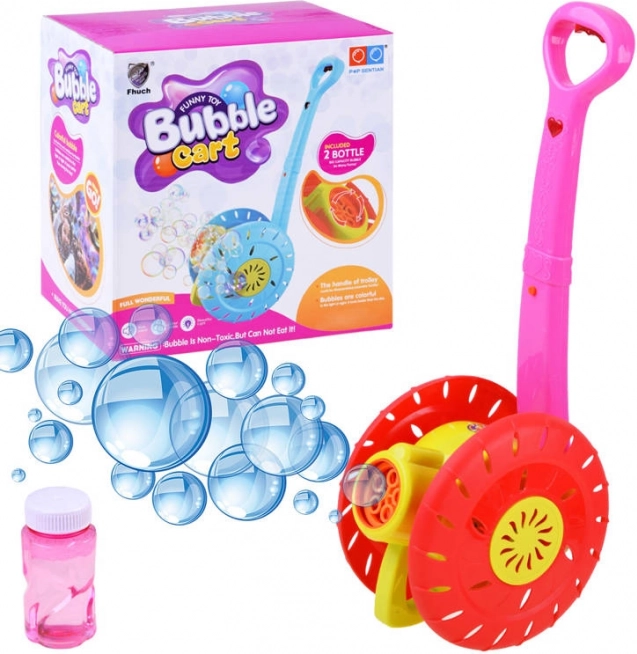 Otroški voziček s potiskom in mehurčki