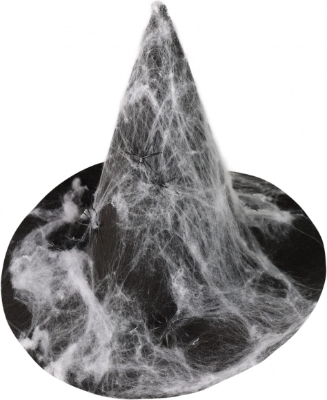 Čarovniški klobuk s pajčevino za odrasle