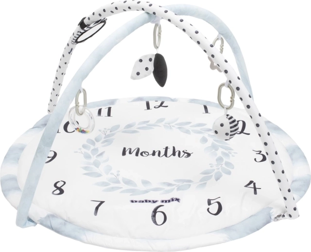 Igralni set z odejo BABY MIX Meseci, bel