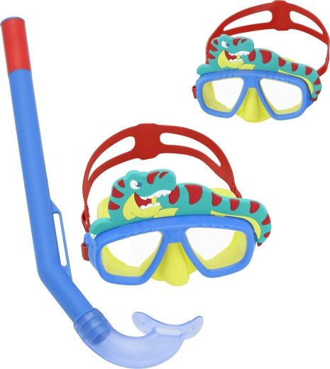 Bestway otroški set za snorklanje krokodil moder