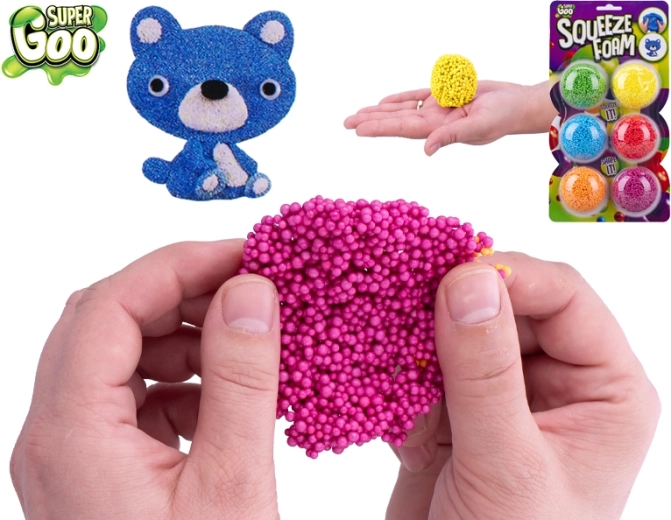 Super Goo penasta modelirna masa – komplet 6 barv