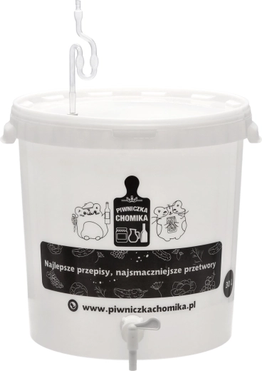 Fermentacijska posoda 30 l s pokrovom, pipico, vrelno veho in tesnilom