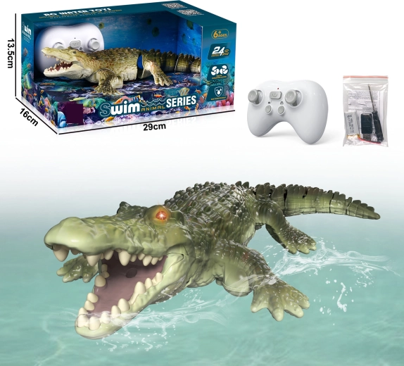 RC krokodil zelen z daljinskim upravljalnikom