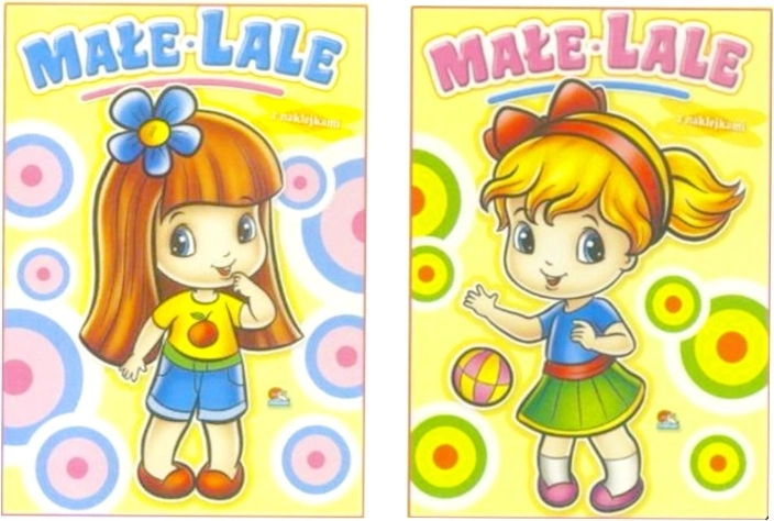 Pobarvanka za deklice z nalepkami Mala Lale