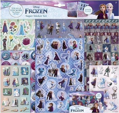 Disney Frozen super komplet nalepk