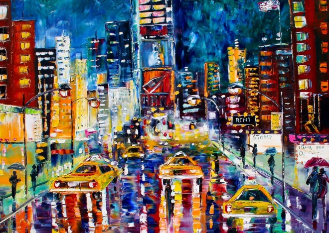 Sestavljanka Luči New Yorka 1000 kosov