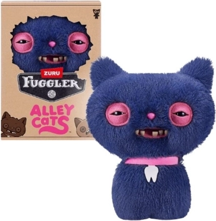ZURU Fuggler Alley Cats plišasta igrača Cheezee Grey 23 cm
