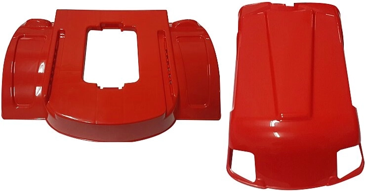 Red rear mudguard for Strong Bull electric vehicle