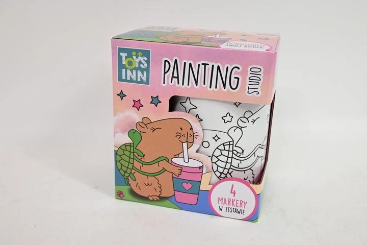 STNUX kreativni lonček za barvanje – kapibara + 4 flomastri
