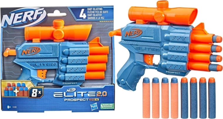 Nerf Elite 2.0 Prospect QS 4 pištolski blaster
