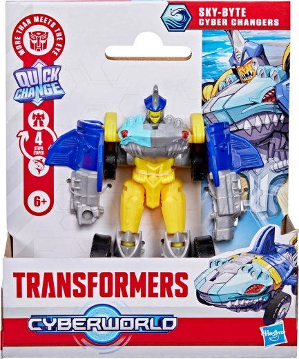 Hasbro Transformers Cyberworld Sky-Byte – transformirajoči robot morski pes
