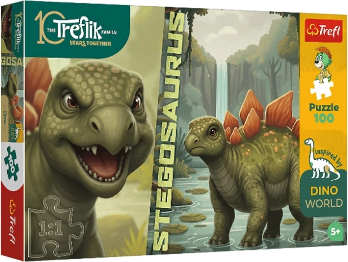Sestavljanka InspiredByDinoWorld stegozaver 100 kosov