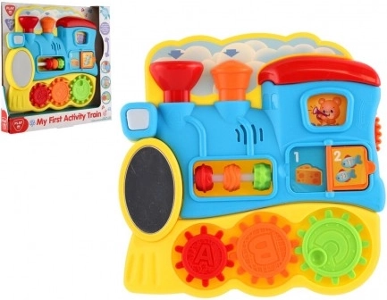 Izobraževalni vlak s dejavnostmi za najmlajše s svetlobo in zvoki