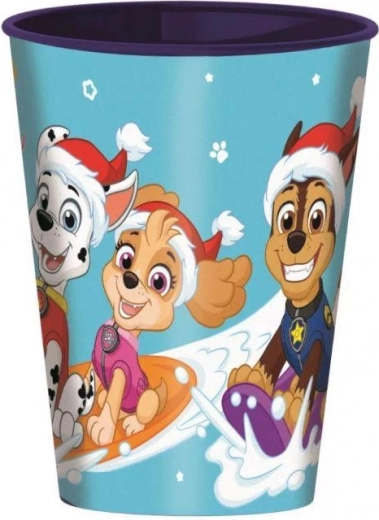 Plastični lonček Tačke na patrulji božični 260 ml