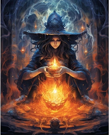 Diamantno slikanje Rituál 30 × 40 cm