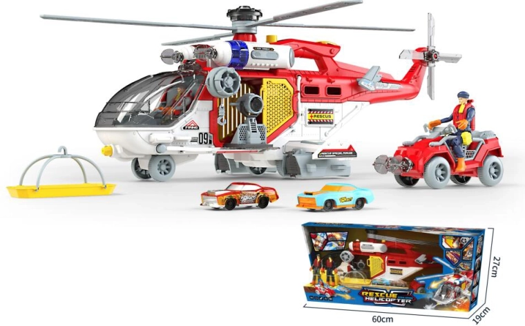 Reševalno letalo z avtomobili in reševalno ekipo